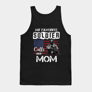 My Favorite Soldier Calls Me Mom Tank Top
